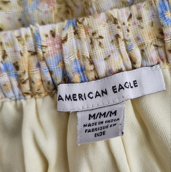 American Eagle yellow floral shorts - Picture 3 of 8